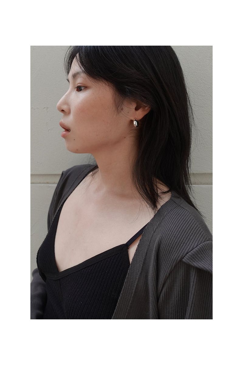 plump earrings (silver925)