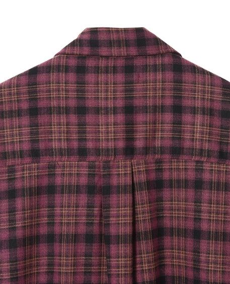 Tier peach checkmate shirt