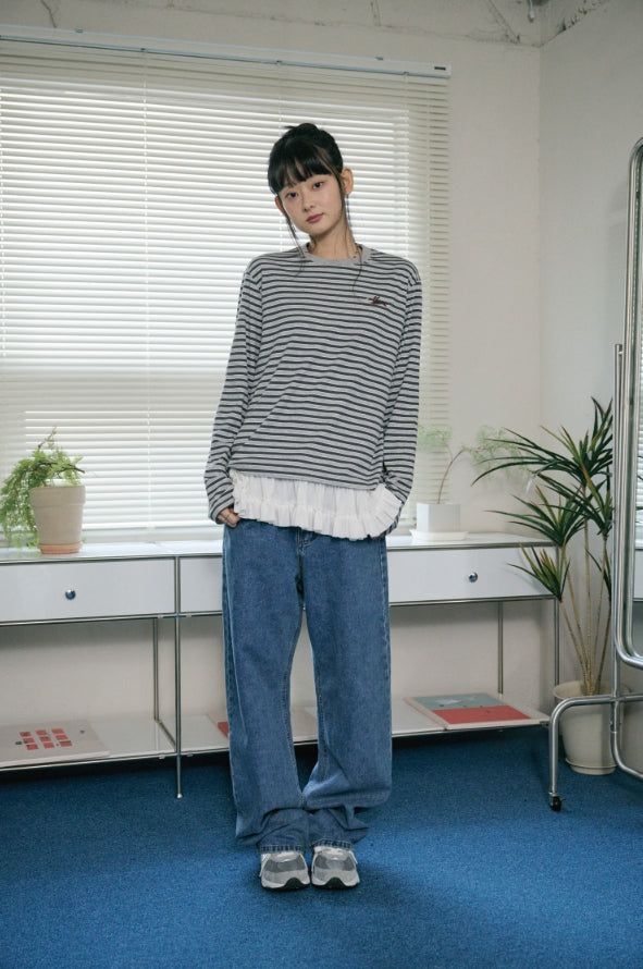 26SS★ パピーストライプ長袖Tシャツ