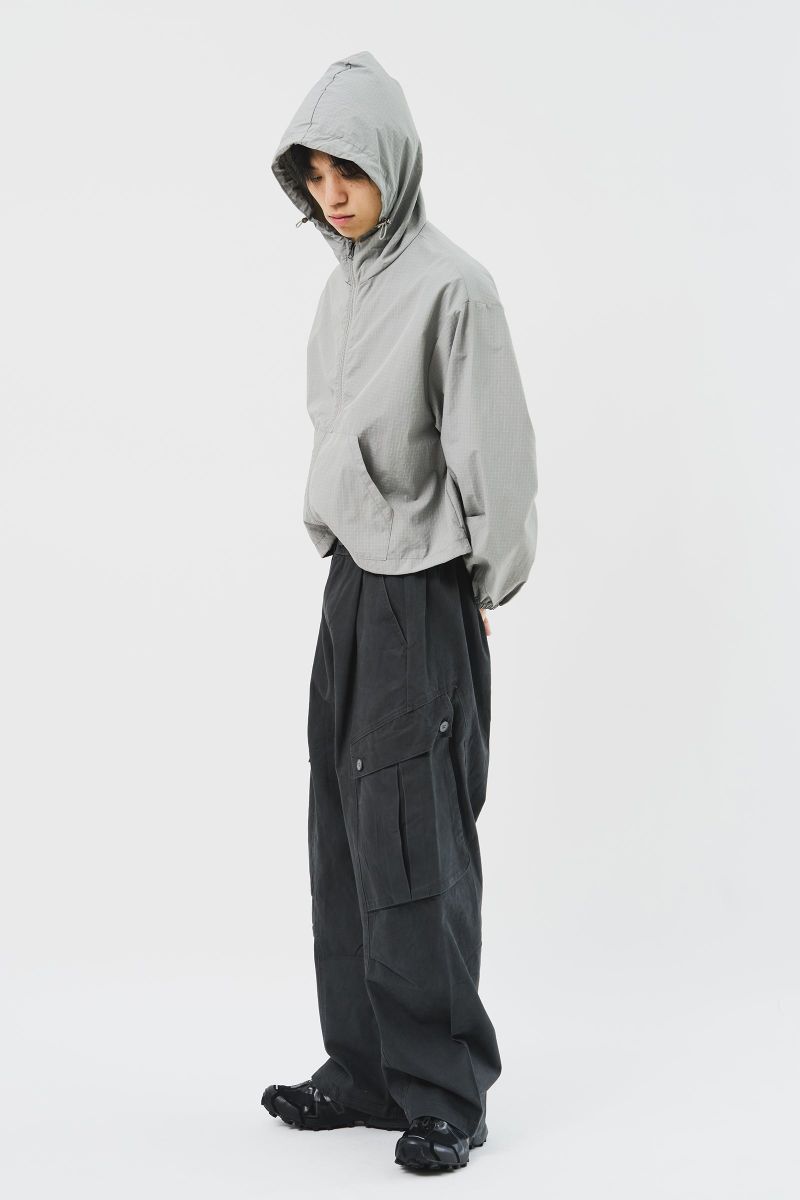 Square Cropped Hooded Jacket (5color)