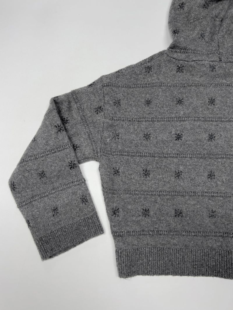 Snow Loose Fit Hooded Knit