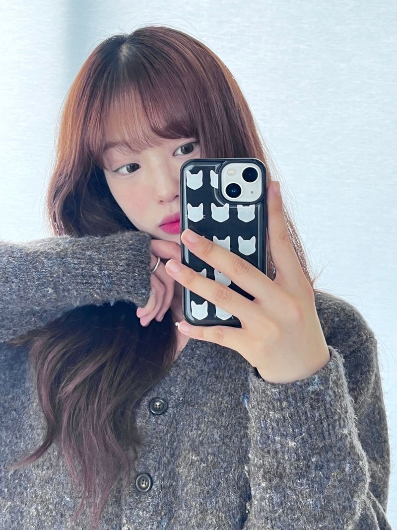 [MADE] yeowhi cat pattern epoxy bumper case_white&pink