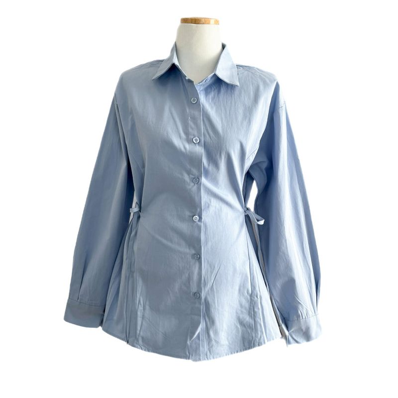 Refine Side Strap Long Sleeve Shirt