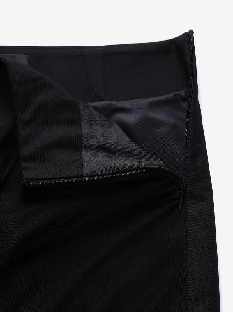 Cardigan layered skirt (Black)