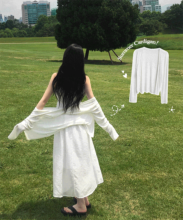 JASMINBELL(ジャスミンベル)の「Reku Sheer Long Open Cardigan(Tops)」