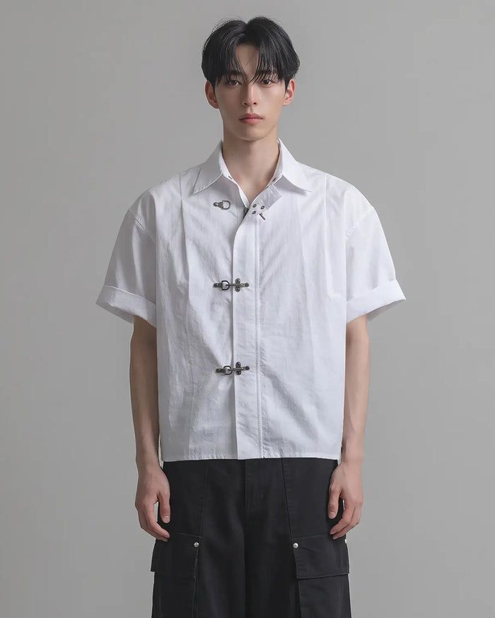 KIXI（キッシー）の「(M's) Fireman Buckle Nylon Shirt（Tops）」