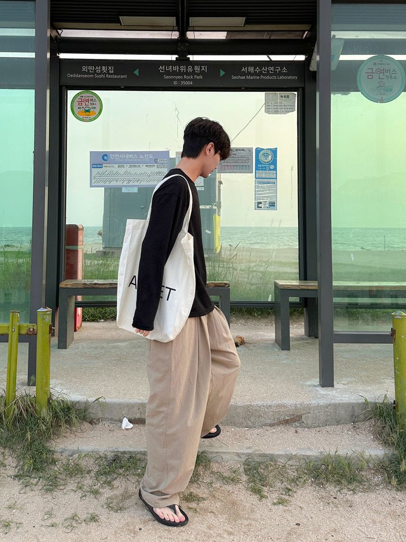 HM Linen loose fit long sleeve