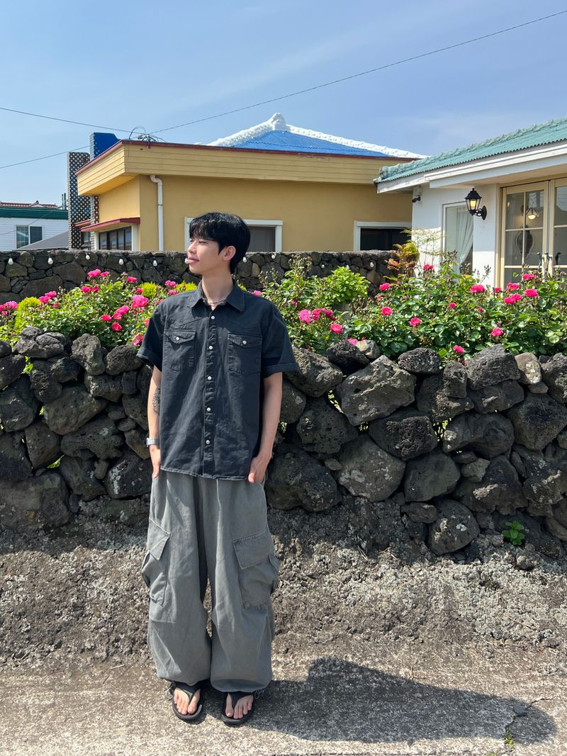 Cold-Washed Cargo Pants (6 Colors)