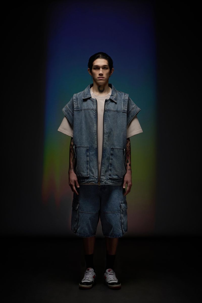 Denim Bermuda Shorts