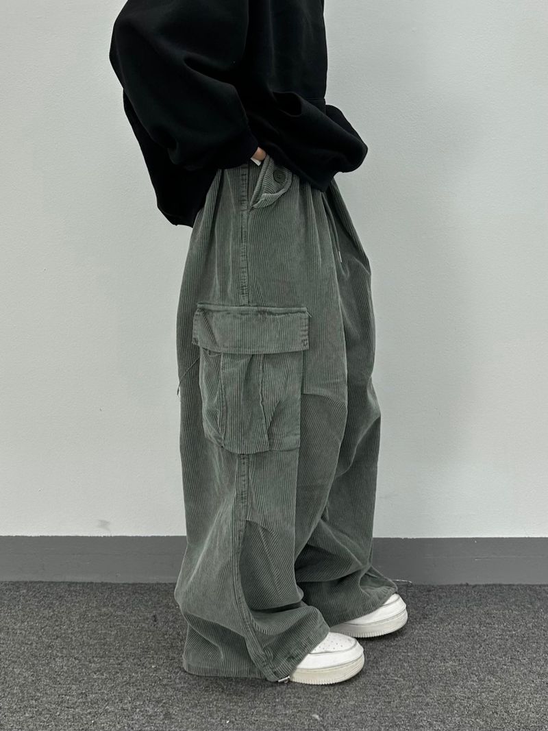 corduroy pigment cargo pants