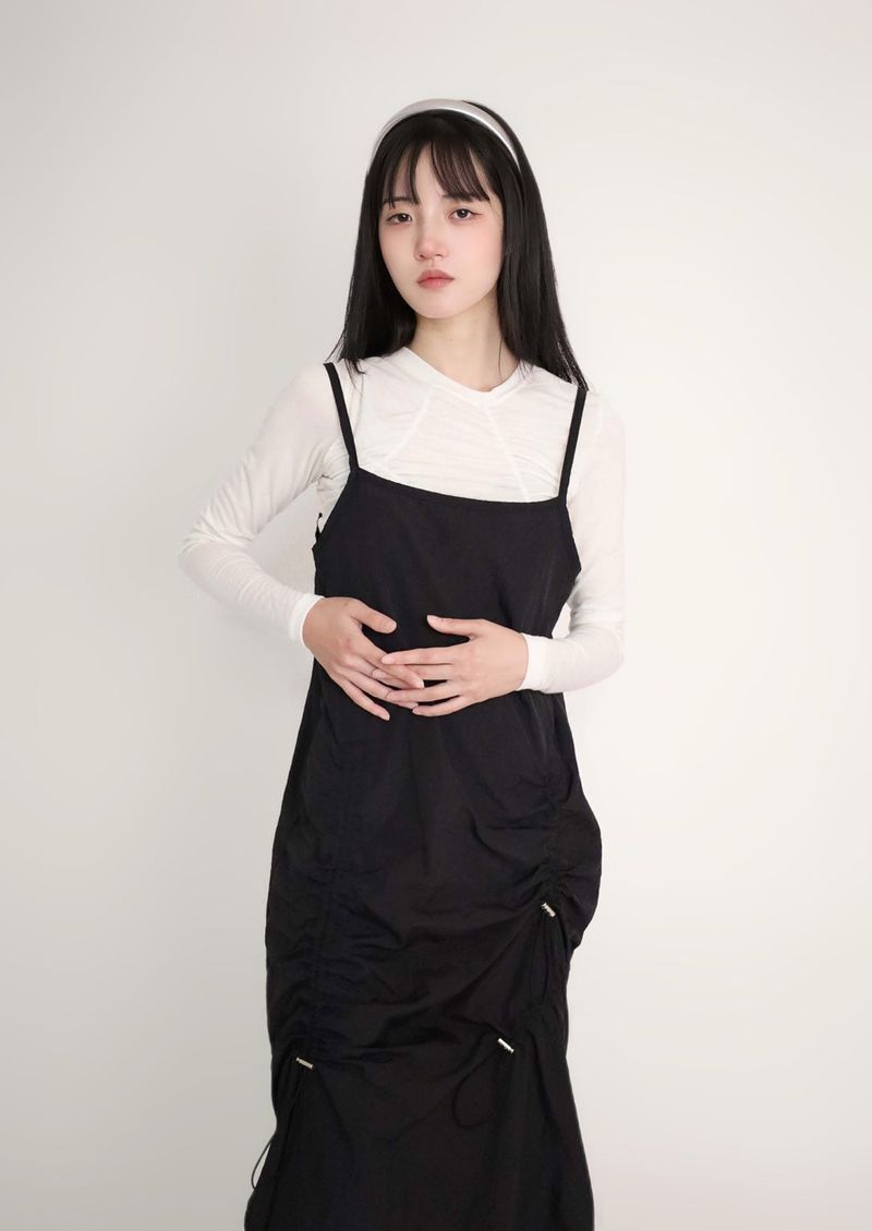 String Wrinkle Dress