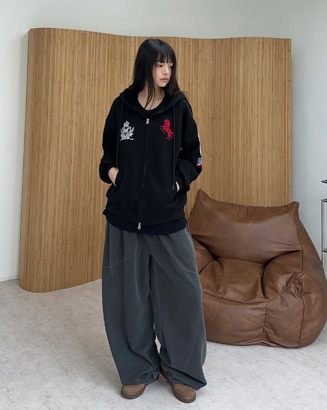 Mars Pigment Cut-out Wide Pants
