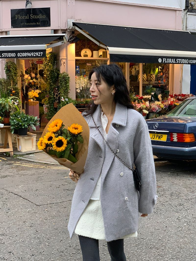 [MADE] Tion Mohair Handmade Pe Coat