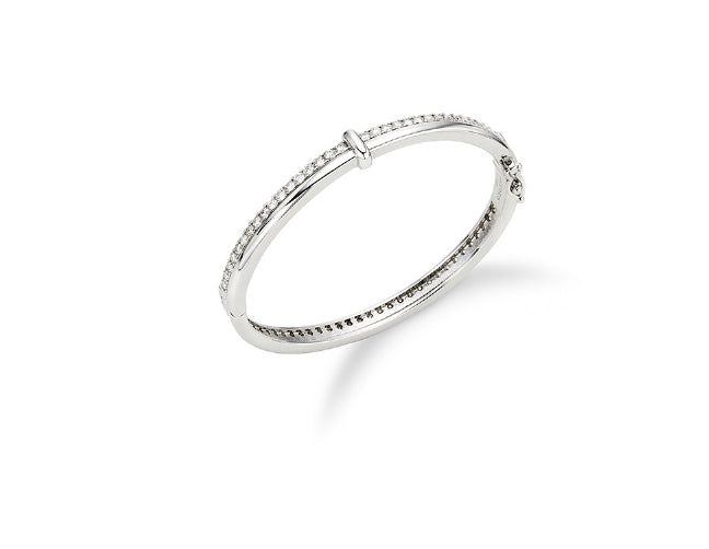 26SS★ H-Link AB(W) Duo Line Pave Bangle