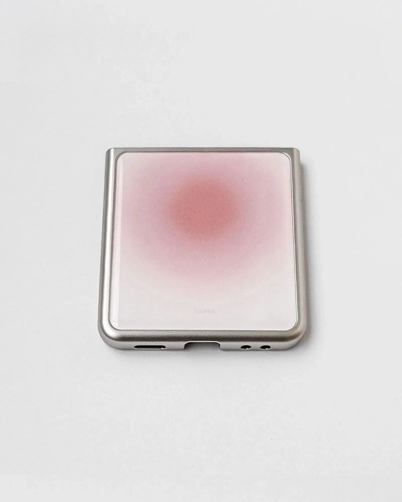 モーニング ピーチ シルバー アイフォン ギャラクシー ケース(MagSafe)