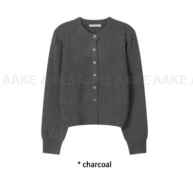 ESSENTIAL ROUND KNIT CARDIGAN
