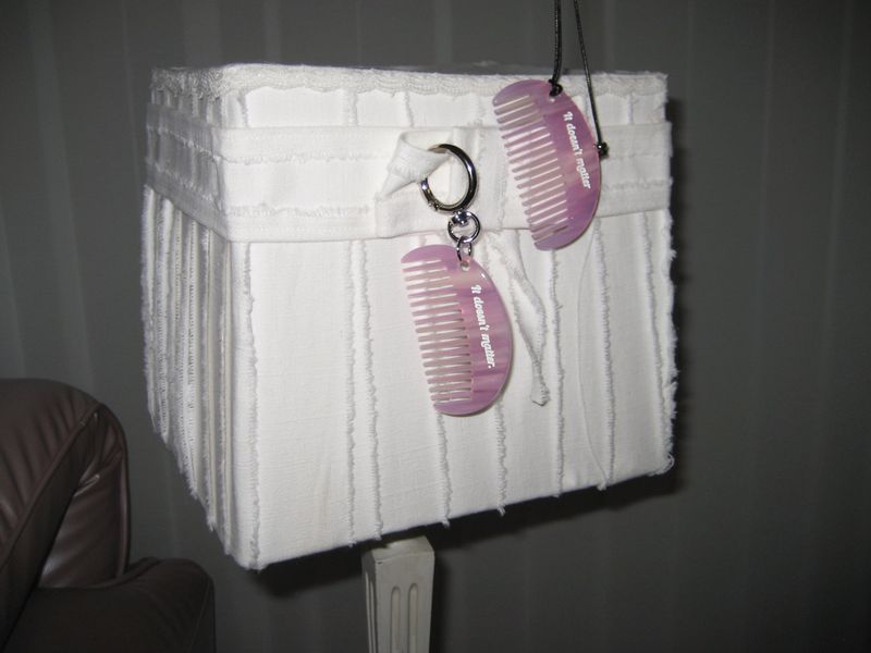 [2 way] Veining comb bagcharm (Pink)