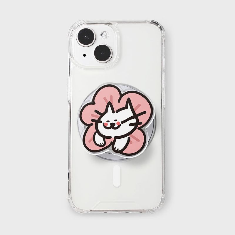 murmursroom（マーマーズルーム）の「フラワーキャットマグセーフスマート tok（スマホグッズ/小物）」
