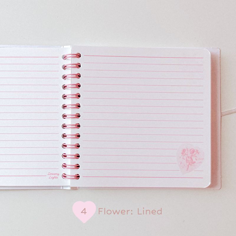 Heart pocket ♡ twin ring notebook