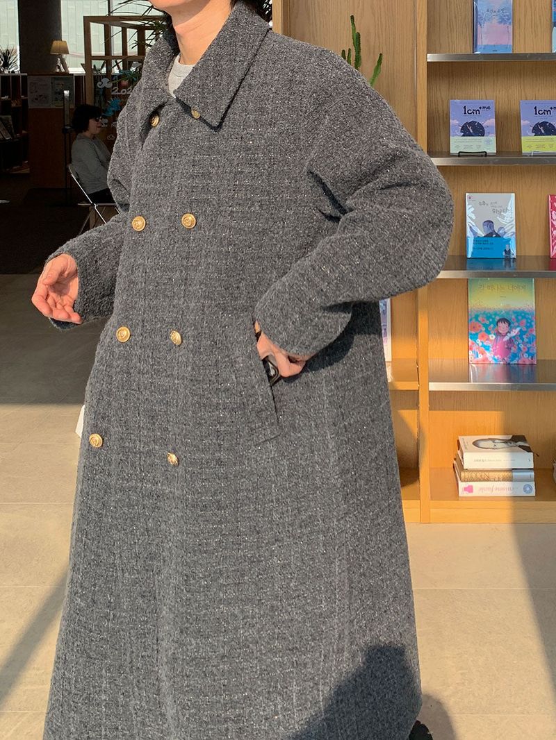 3 TAP Emma Wool Tweed Coat (2color)