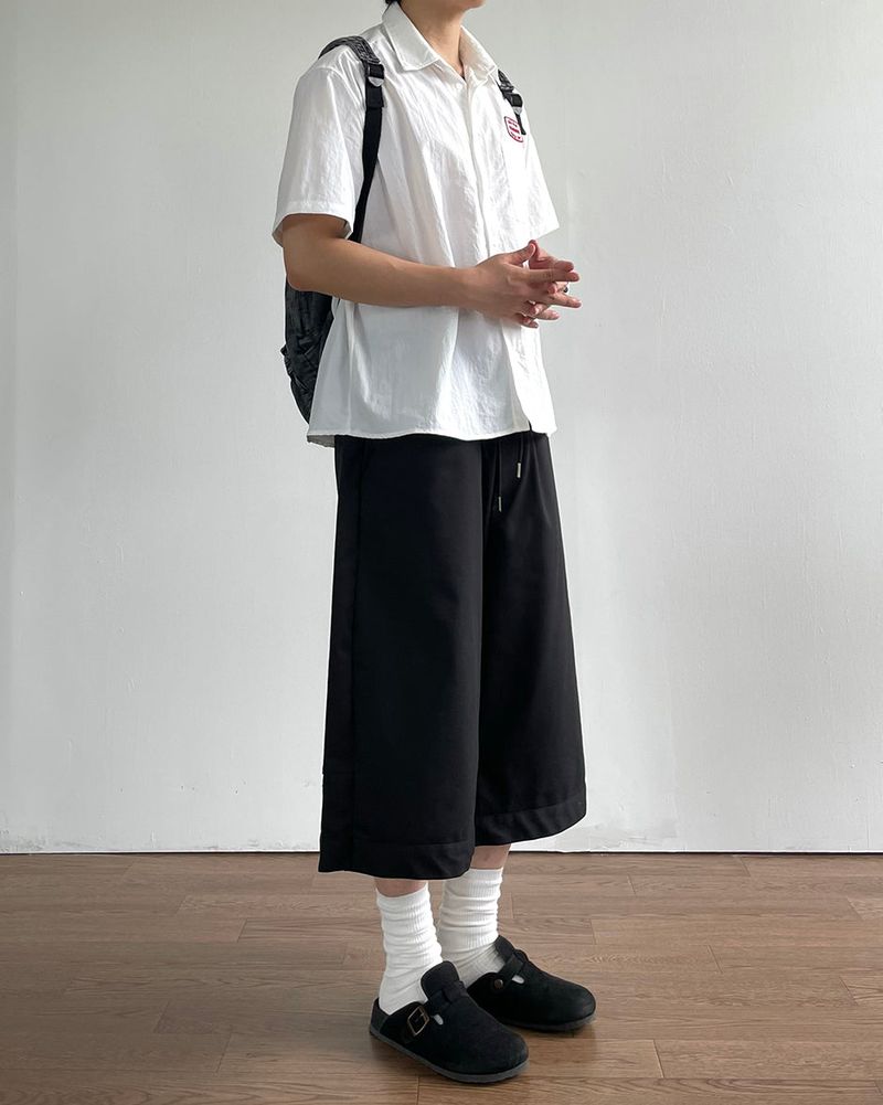 Log Bermuda Cotton Pants