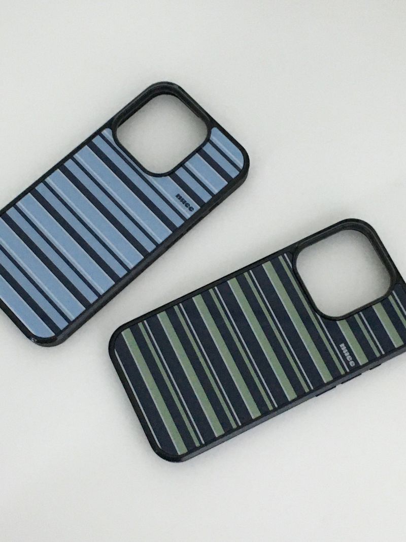cool stripe case (sky blue)
