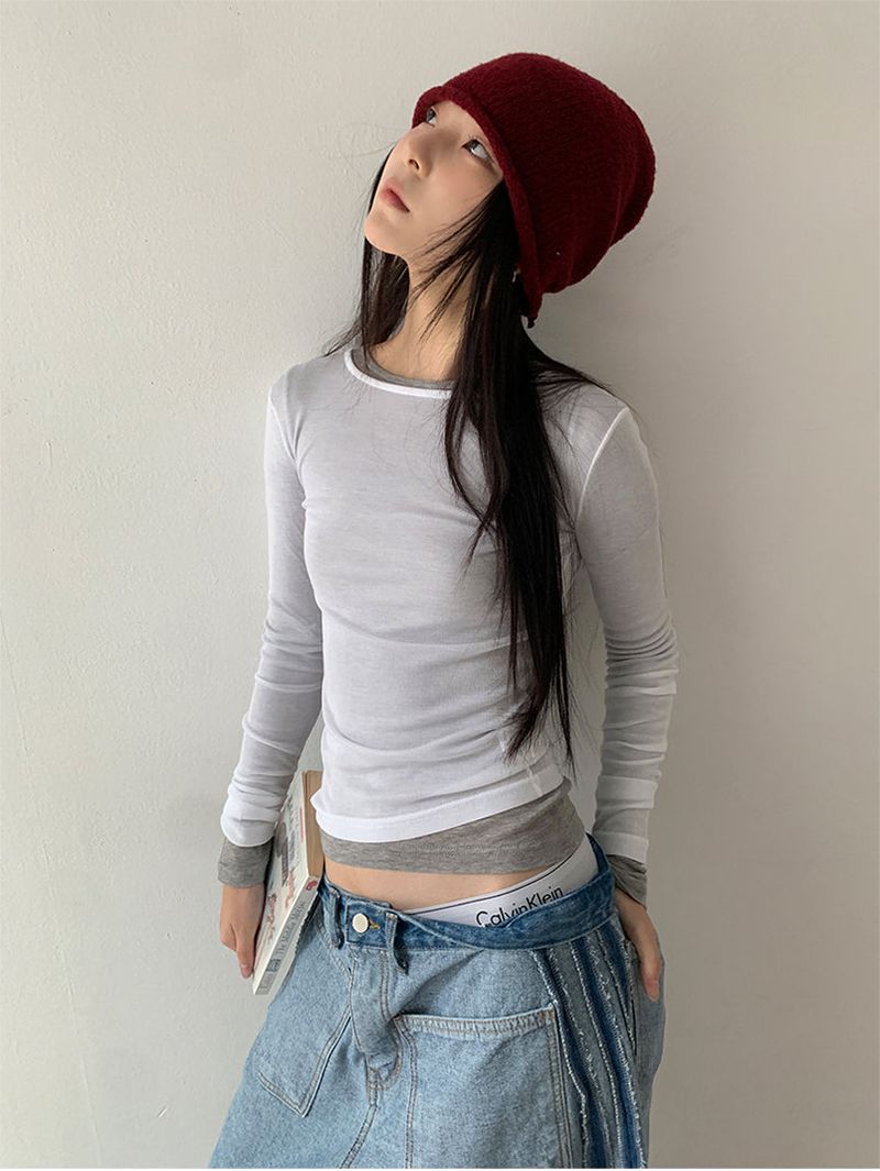 TENCEL LAYERED LONG SLEEVE (11C)