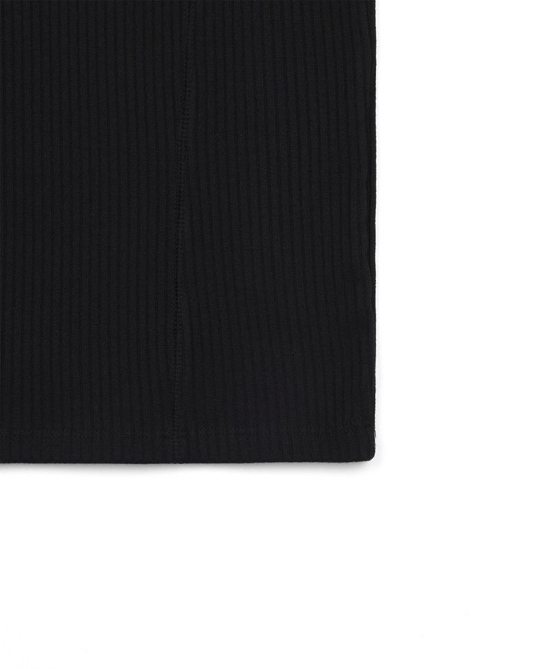 Ribbed Cutout Sleeveless - Black