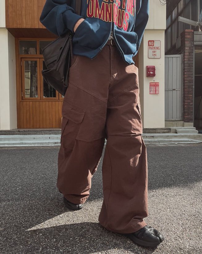 Jodi diagonal pintuck cargo pants