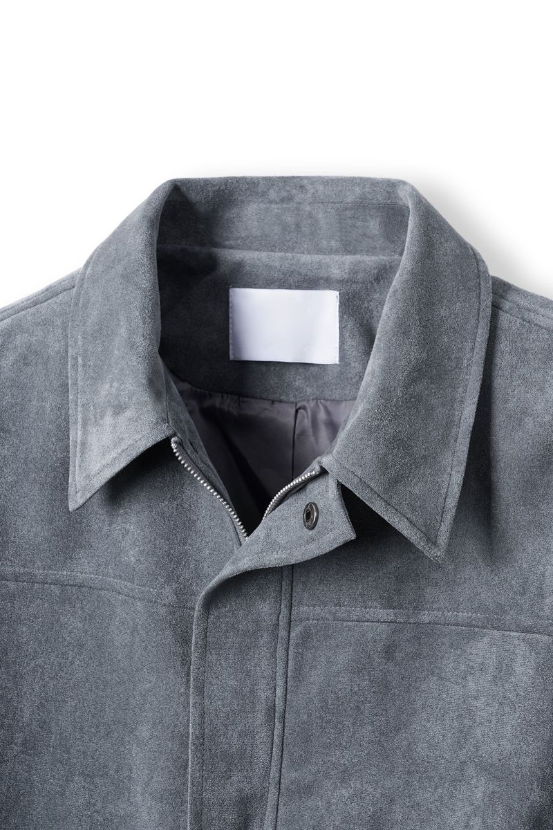 low cropped suede jacket (3colors)