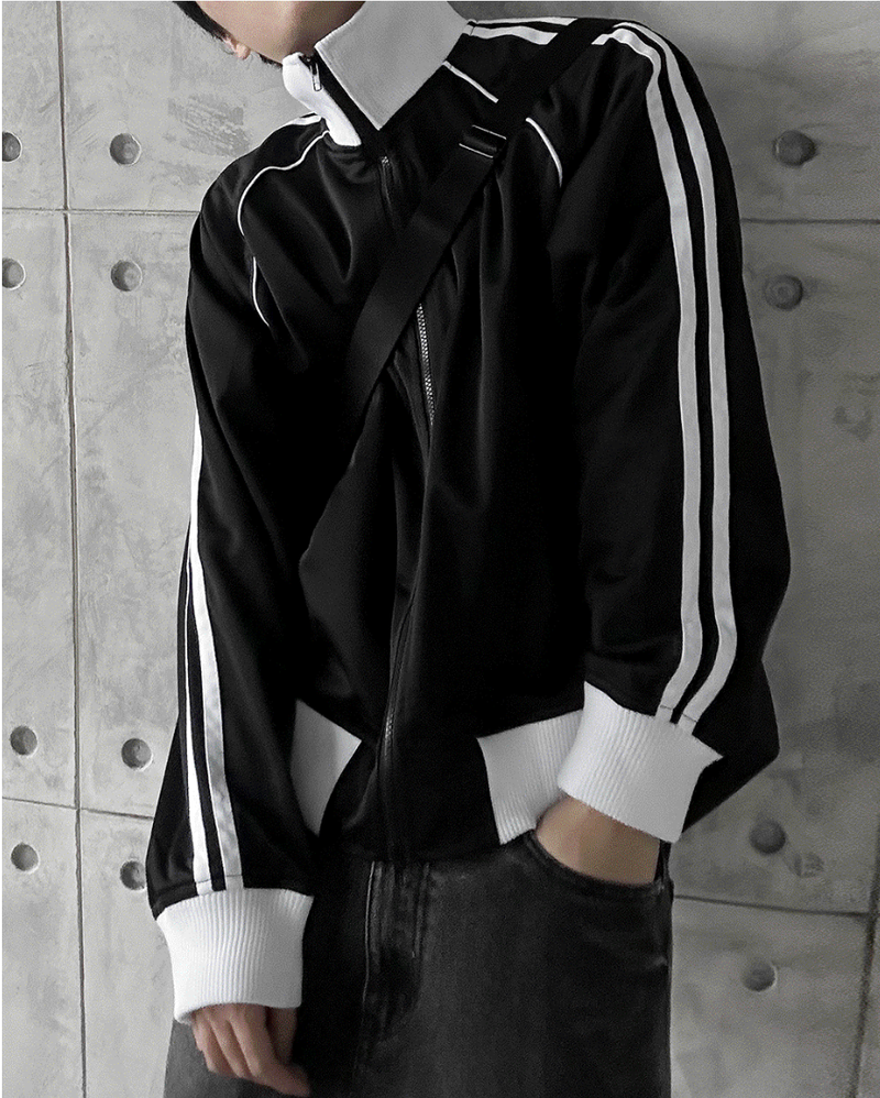 black down line sporty jersey