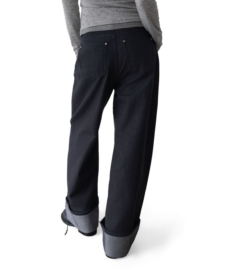 Gus Roll-Up Straight Low-Rise Denim