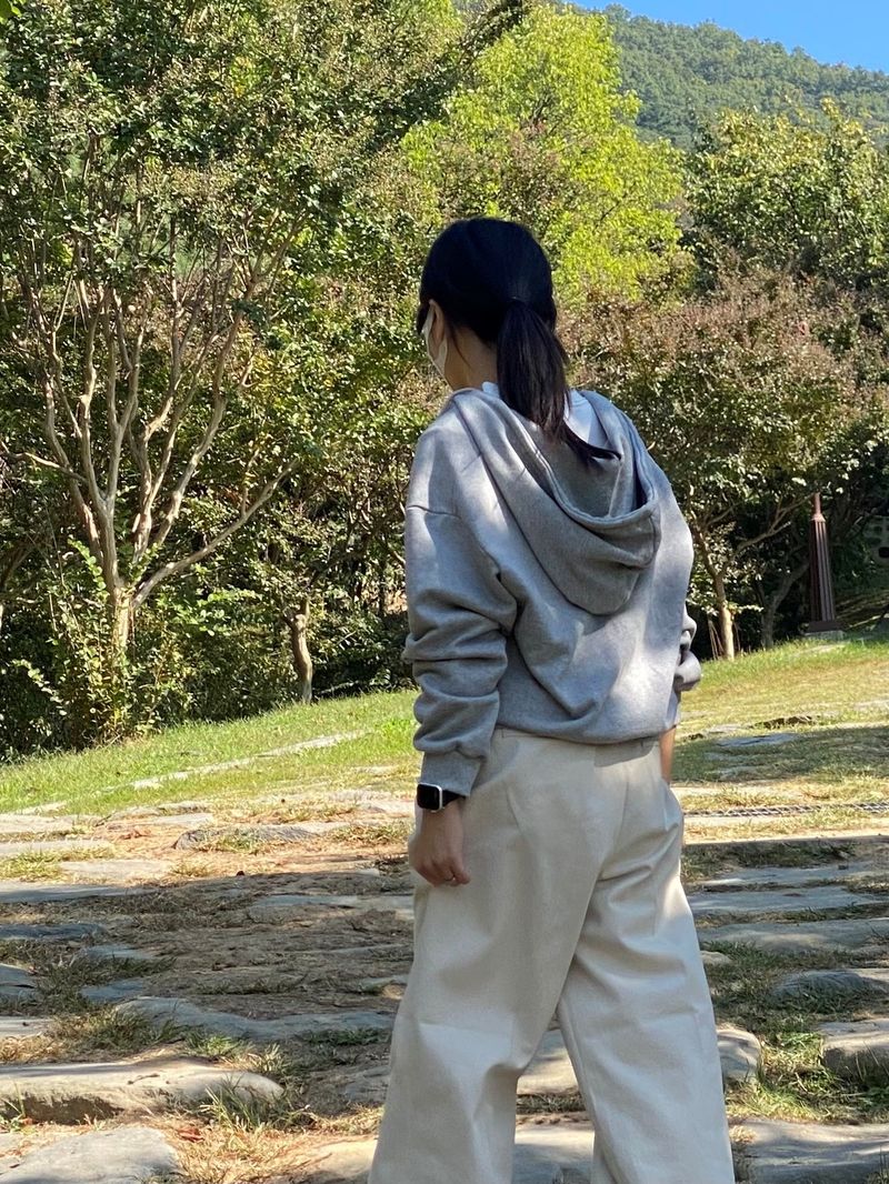 Robin basic crop hoody 