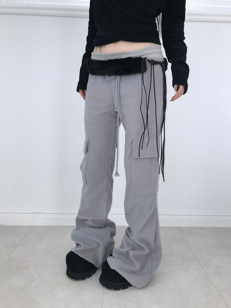 baby cargo fur bootcut pt(2color)