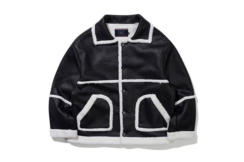 MINIMAL MOUTON JACKET_BLACK
