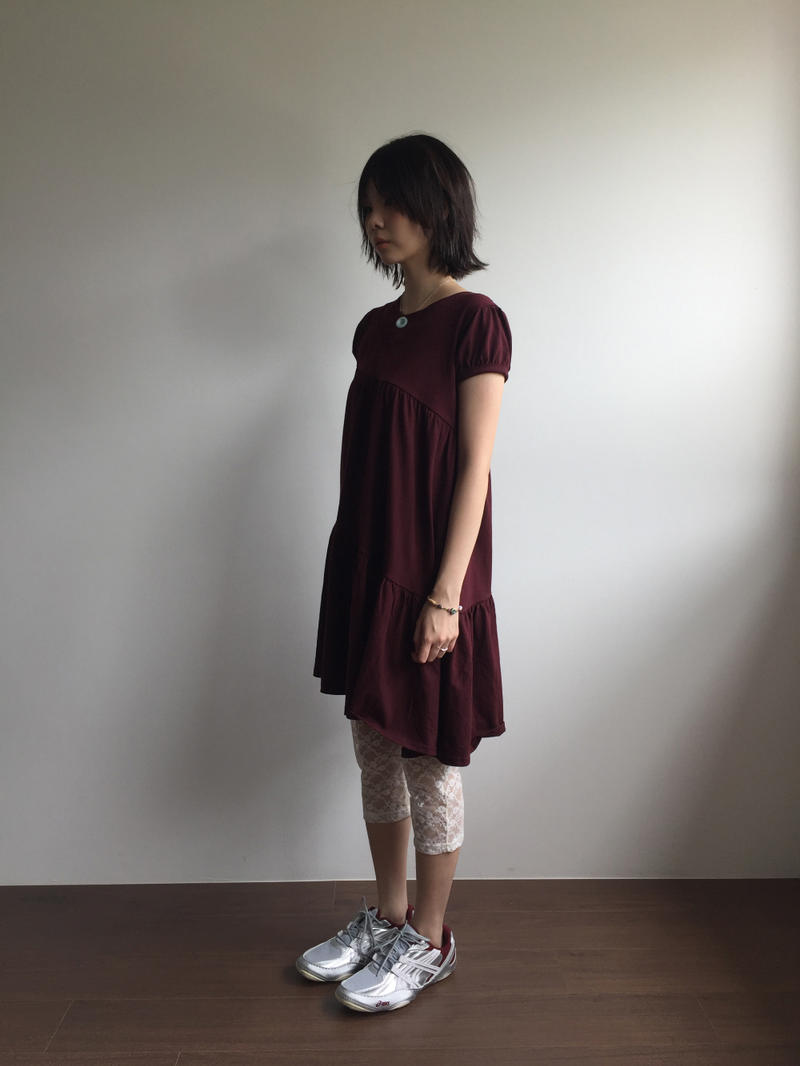 クロス ボタン ドレス (2color) 