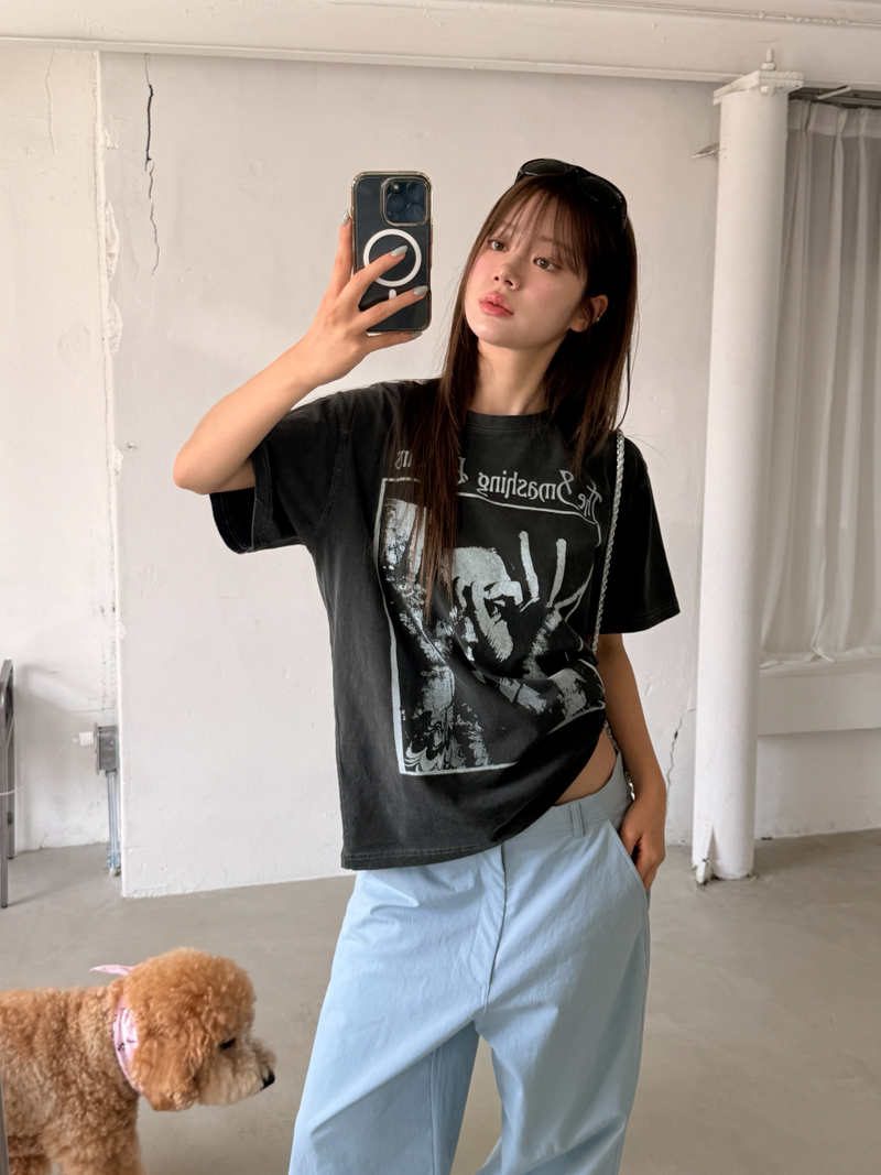 cotton wide chino pants