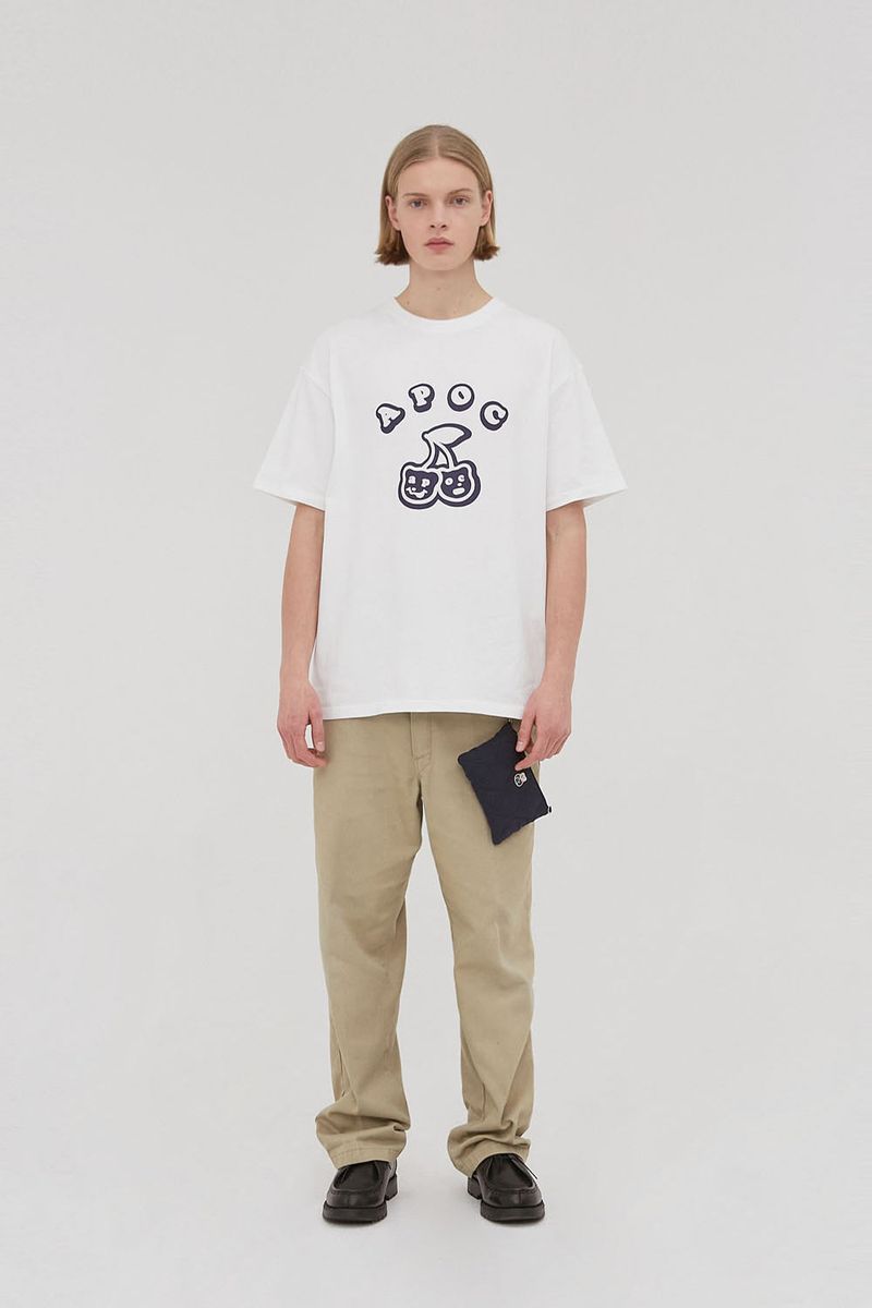 Cherry Bear Tee_White