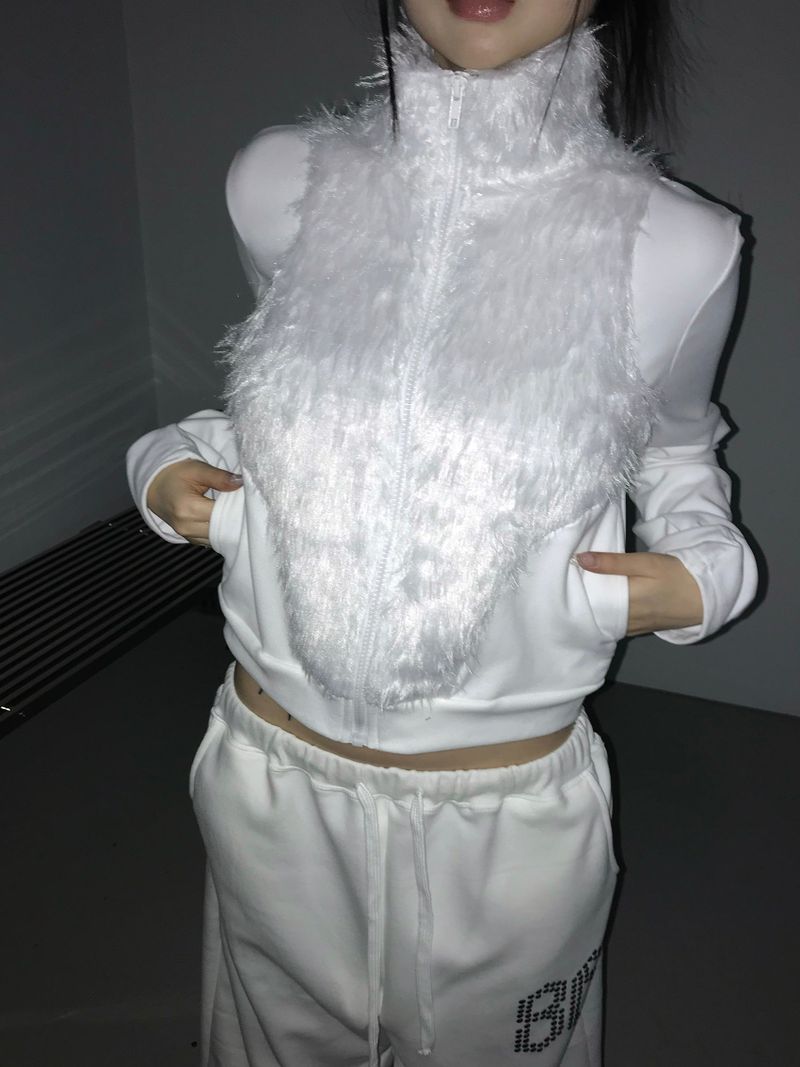 plumage zip-up (2 color)