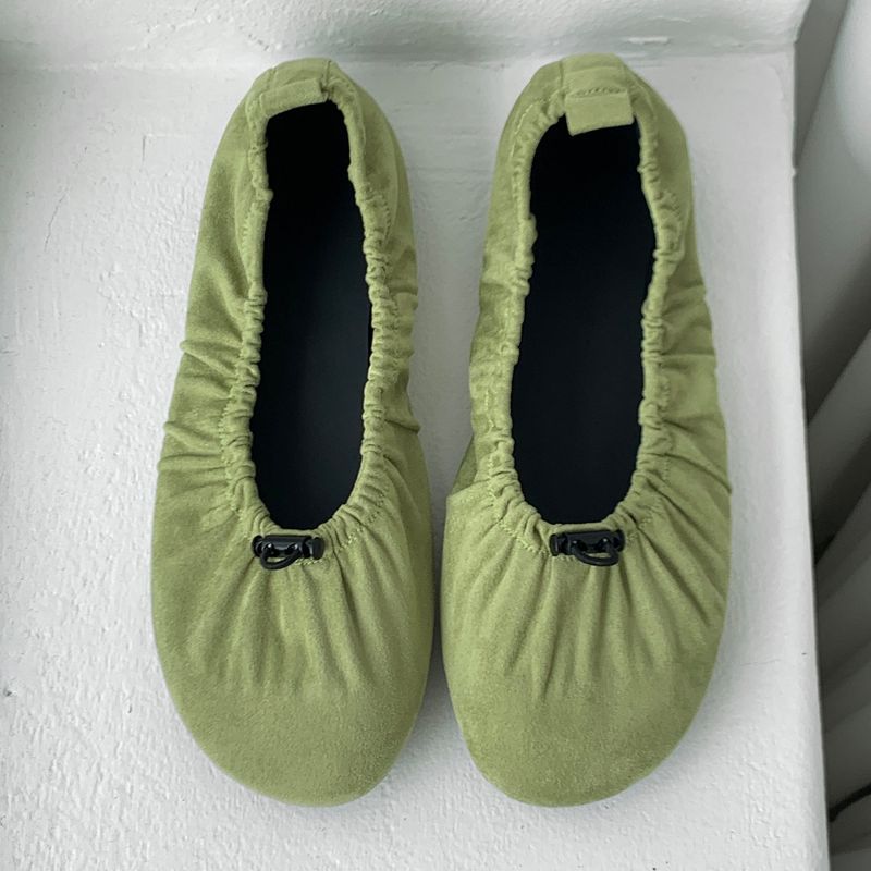 Ballet 0048. Scrunch Flat Shoes - 4colors