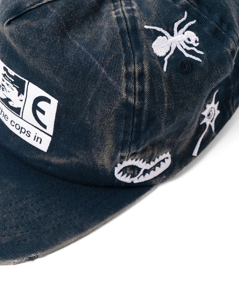 Cops Out Caps Blue Washed
