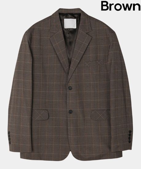 Laurent Over Check Blazer