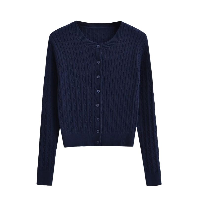 Soft Cable Knit Cardigan 232940318