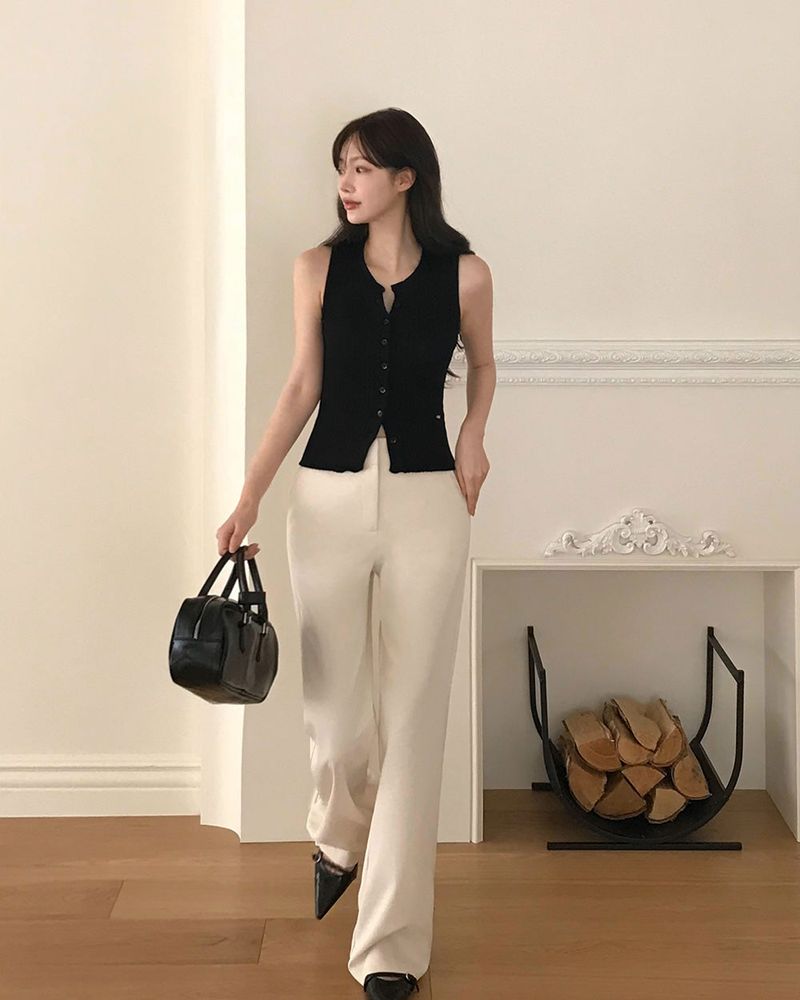 [MADE] Office, Flare Silhouette Summer Slacks Pants