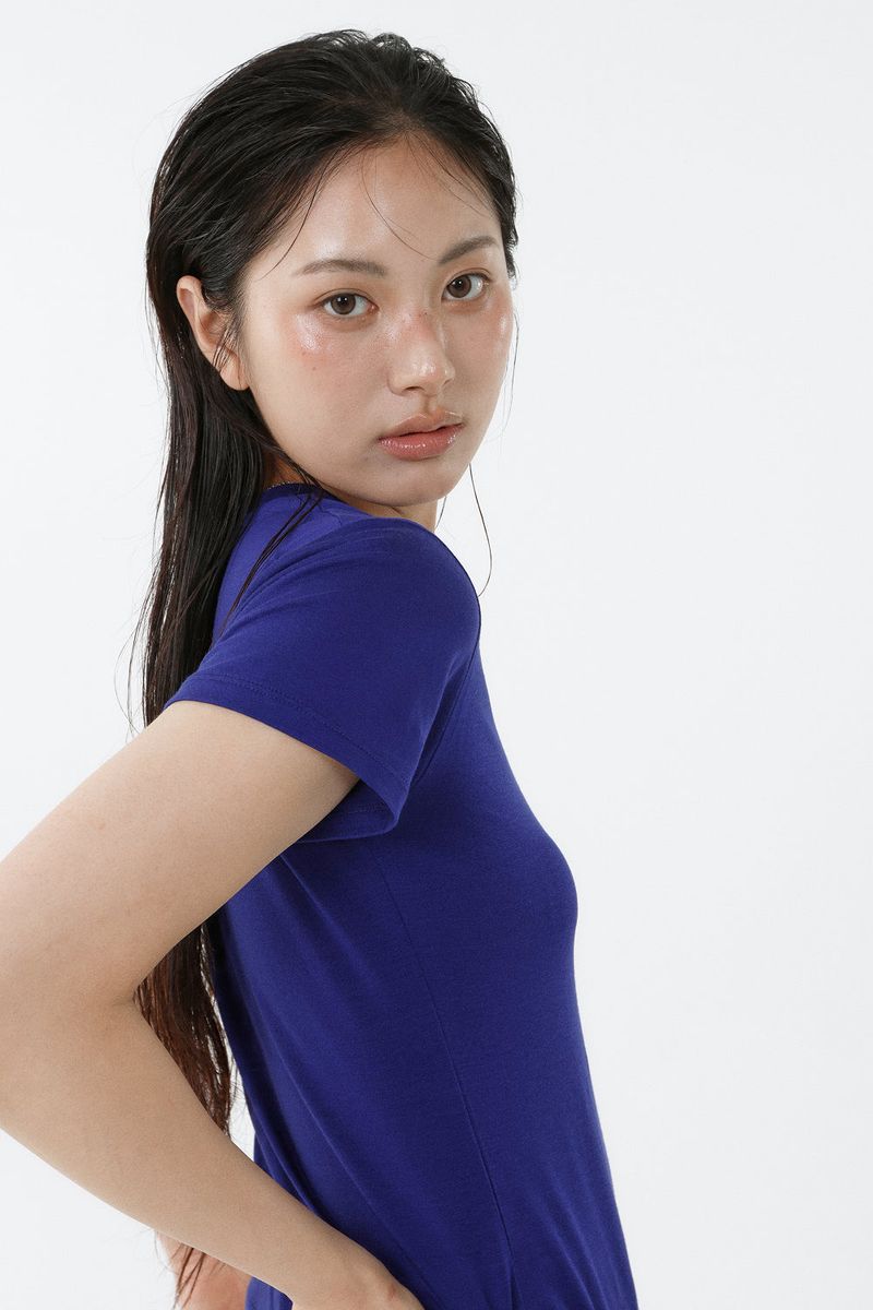 TENCEL PETIT TEE_COBALT