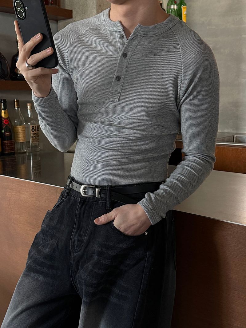 LAURANT（ロラン）の「[MUSCLE FIT] Golgi span henry neck long sleeves(4color)（Tops）」