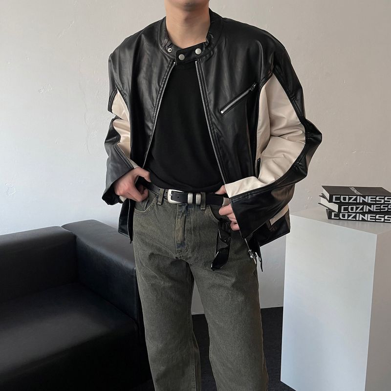 RU23118 Buffing Leather Jacket (2 colors)