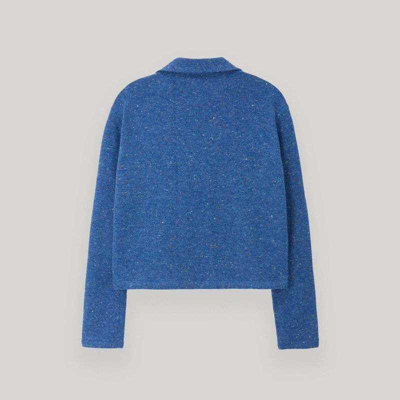Blue Tie Knit Cardigan