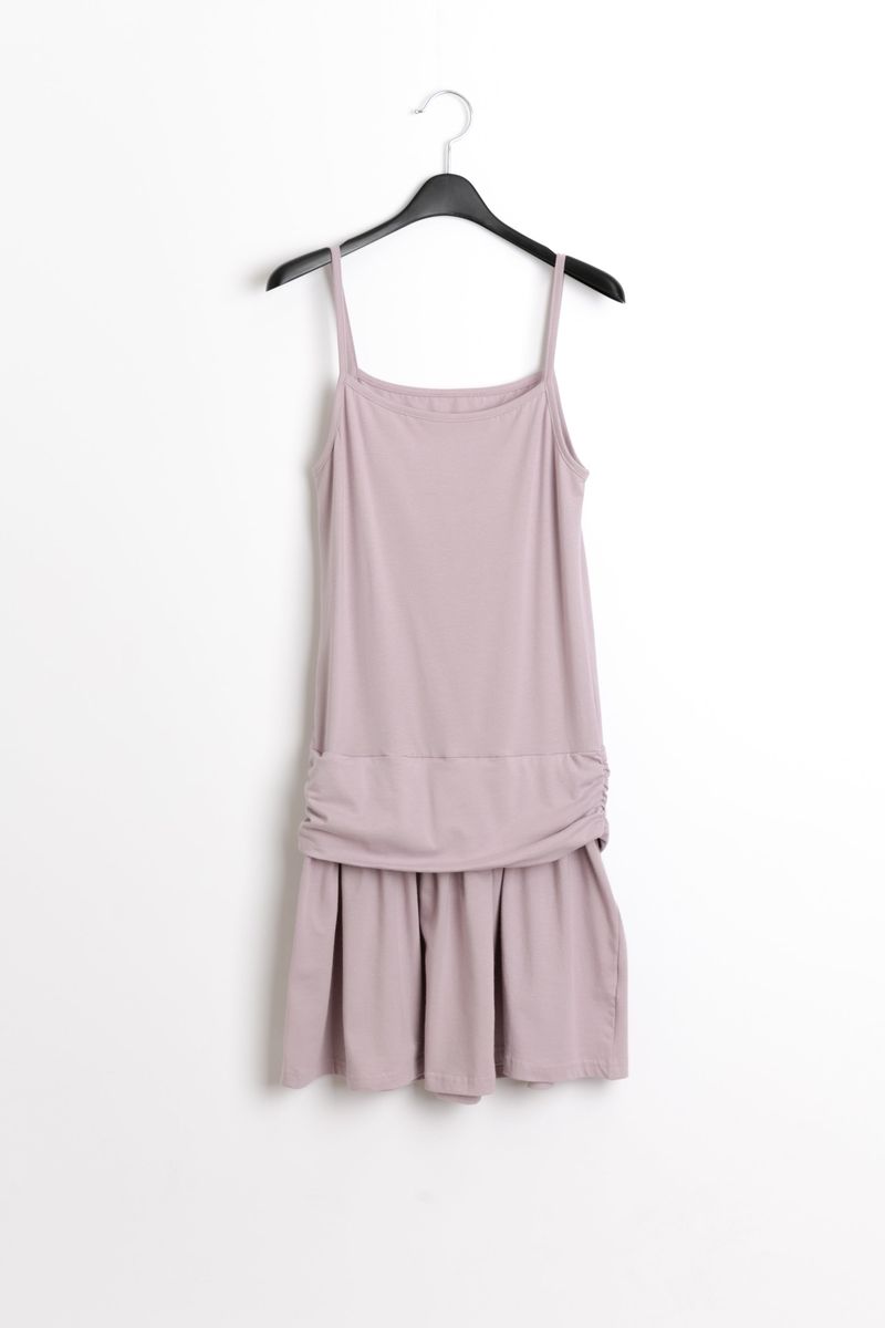 span waist shirring sleeveless ops(3colors)