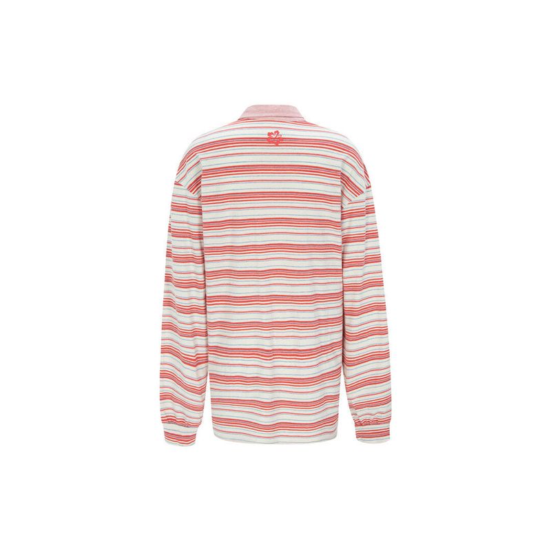 hibiscus stripe t-shirt red